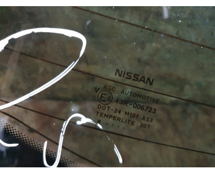 Стекло двери багажника Nissan Qashqai 2 (J10) 2006-2014 Стекло двери багажника Nissan Qashqai 2 (J10) 2006-2014