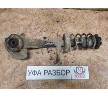 Амортизационная стойка+кулак+пружина передняя левая 1,6 МКПП Daewoo Nexia 2008-2016