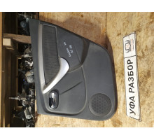 Обшивка двери задняя правая в сборе с хром ручкой+кнопка стеклопод Renault Sandero 2009-2014