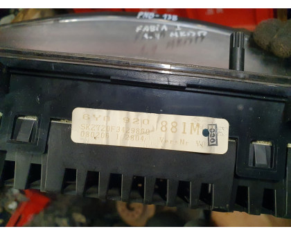 Панель приборов 1,4 МКПП Skoda Fabia 1999-2006